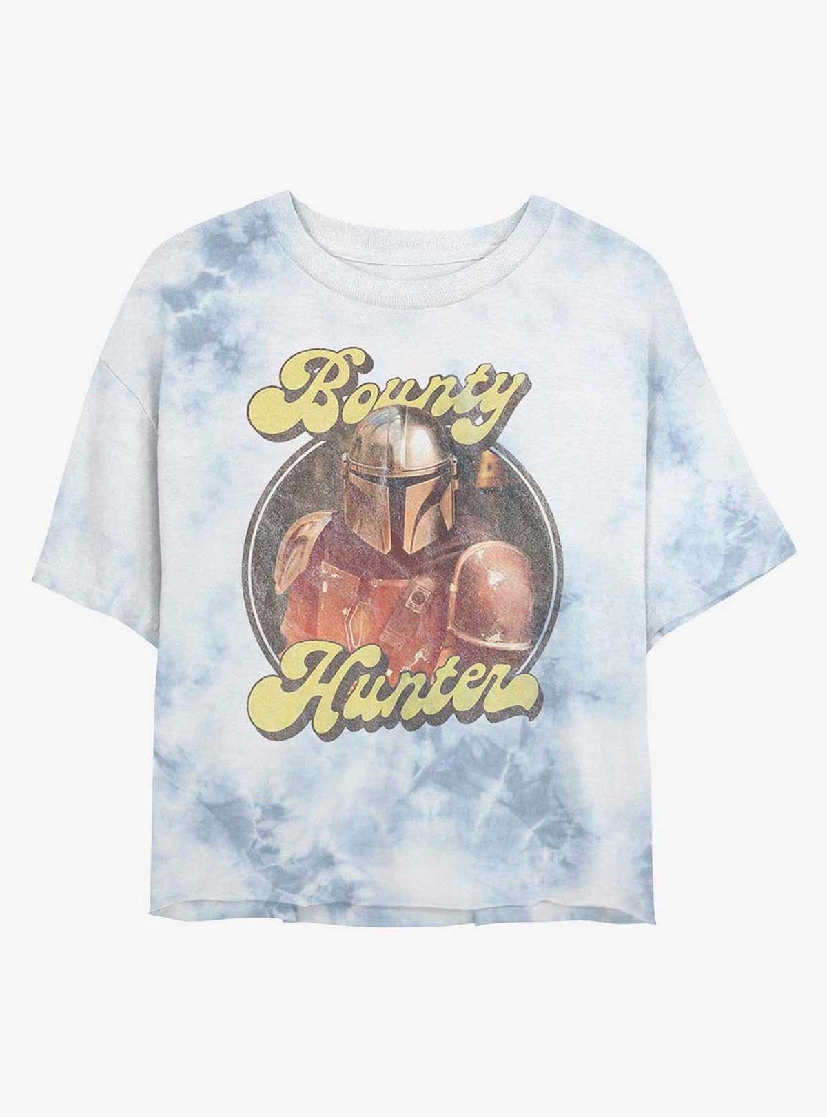 space adventure The Mandalorian Bounty Retro Tie-Dye Girls Crop T-Shirt
