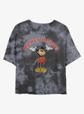 Mickey Mouse Retro Mickey Tie-Dye Girls Crop T-Shirt