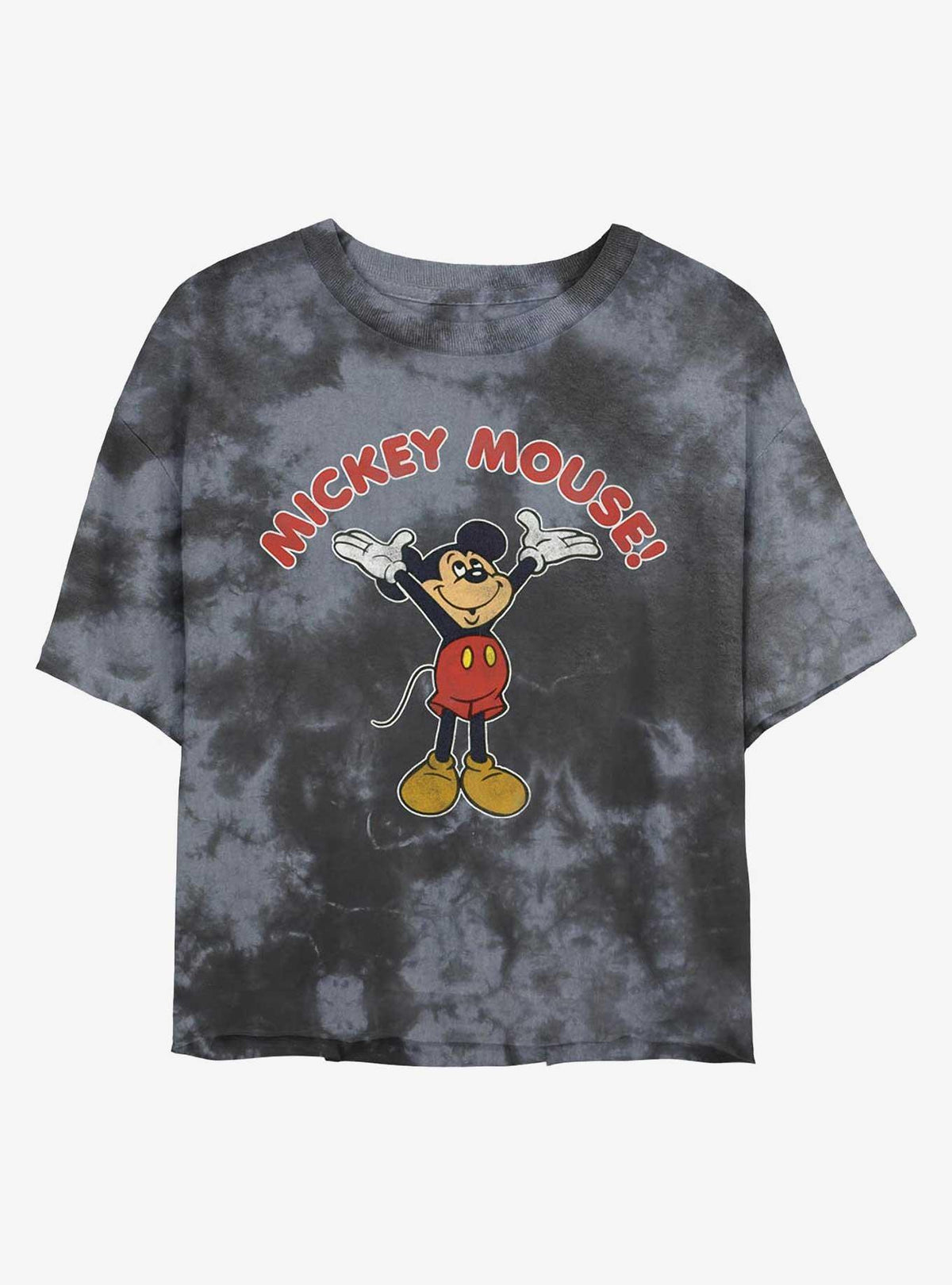 Mickey Mouse Retro Mickey Tie-Dye Girls Crop T-Shirt