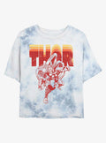 Thor Retro Thor Tie-Dye Girls Crop T-Shirt