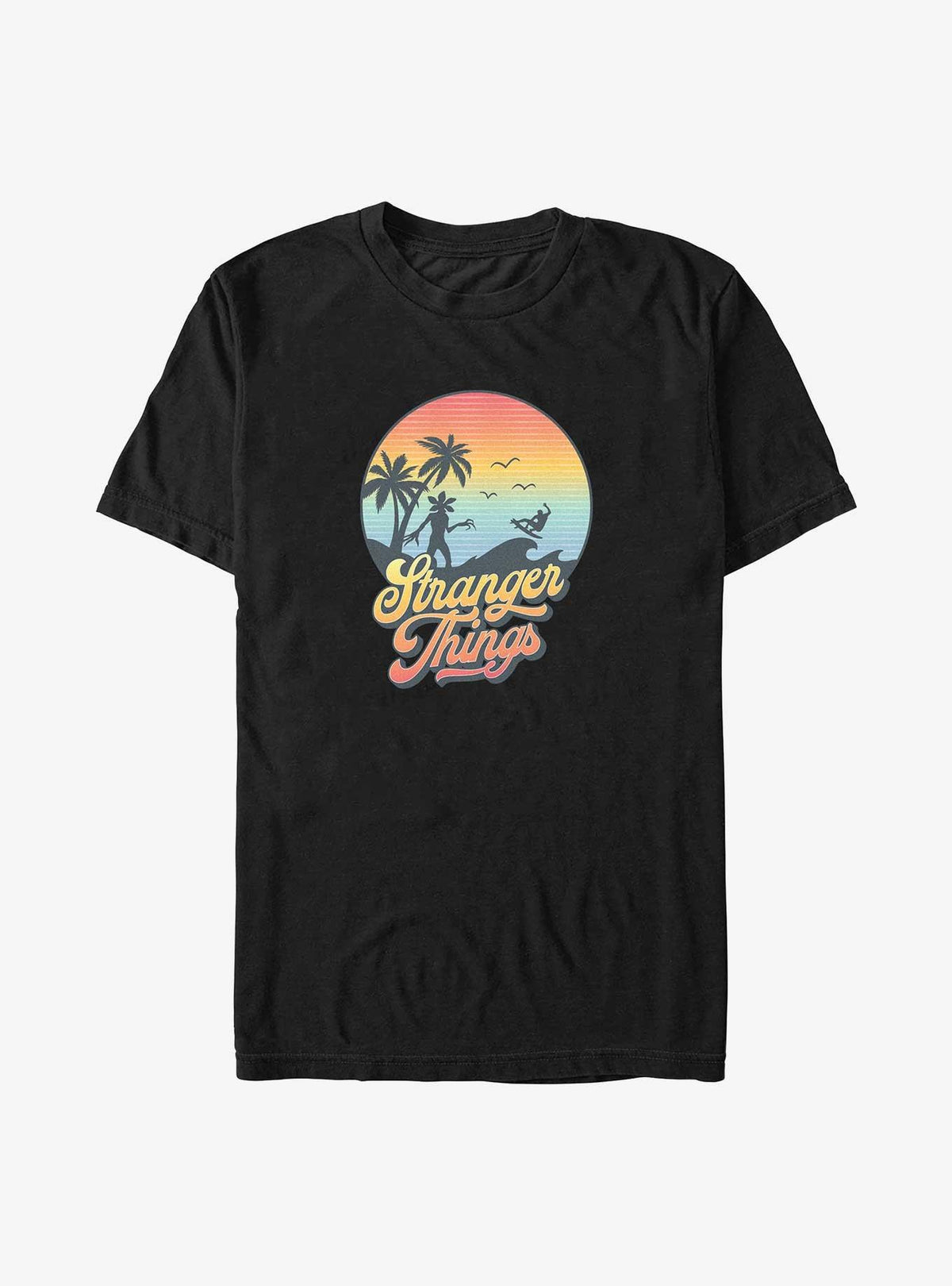 Stranger Things Retro Sun Big Tall T-Shirt