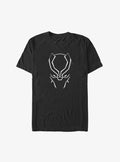 Black Panther Mask Outline Big Tall T-Shirt