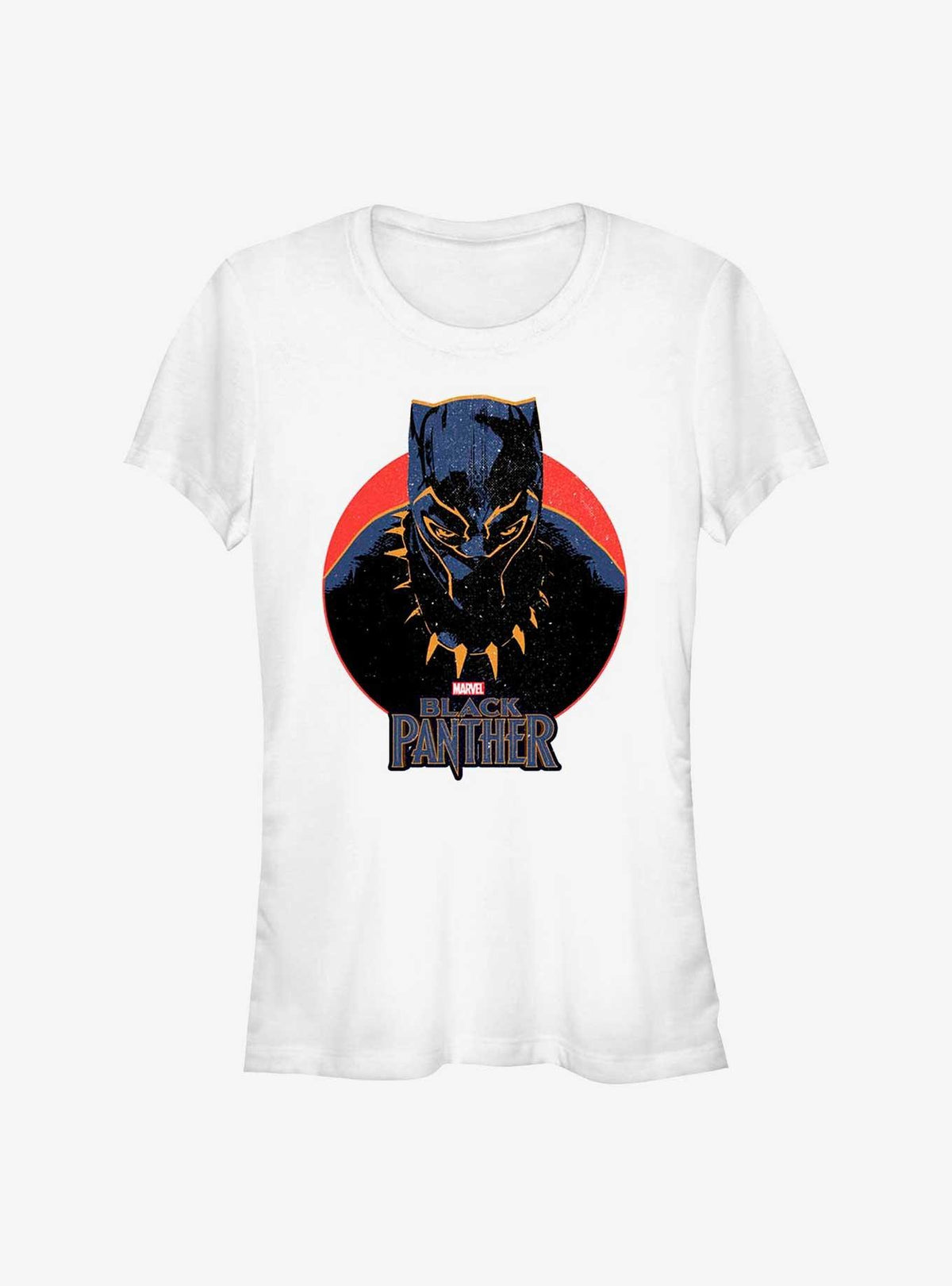 Black Panther Retro Portrait Girls T-Shirt