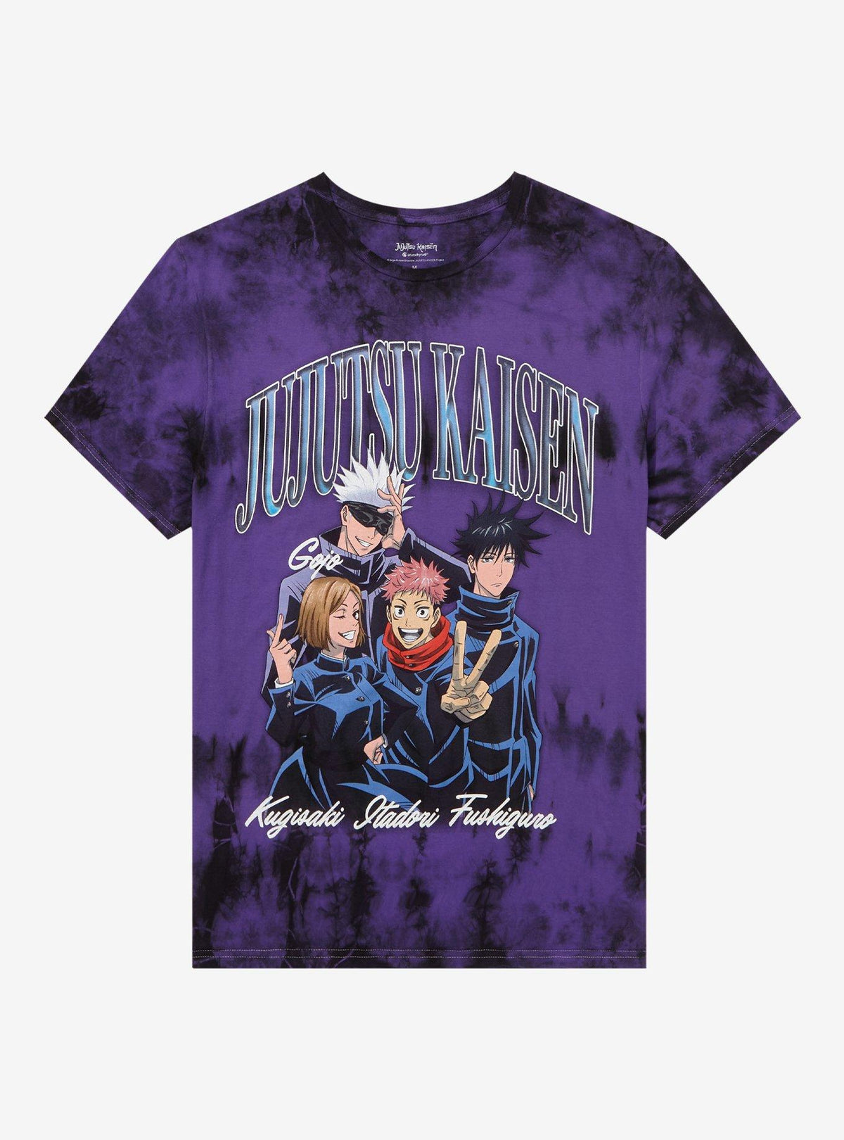 supernatural anime Group Purple Tie-Dye T-Shirt