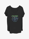 space adventure Retro Group Girls T-Shirt Plus Size