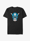 Captain America Sugar Skull Big Tall T-Shirt