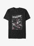 web hero Miles Morales Swinging Panels Big Tall T-Shirt