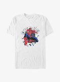 web hero Spidey Bust Through Big Tall T-Shirt