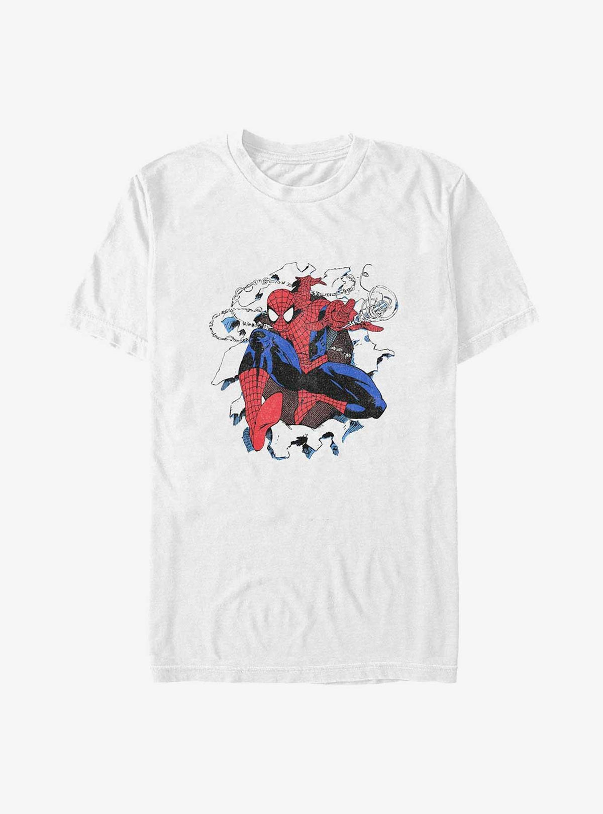 web hero Spidey Bust Through Big Tall T-Shirt