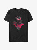 web hero Miles Morales Spider Bust Big Tall T-Shirt