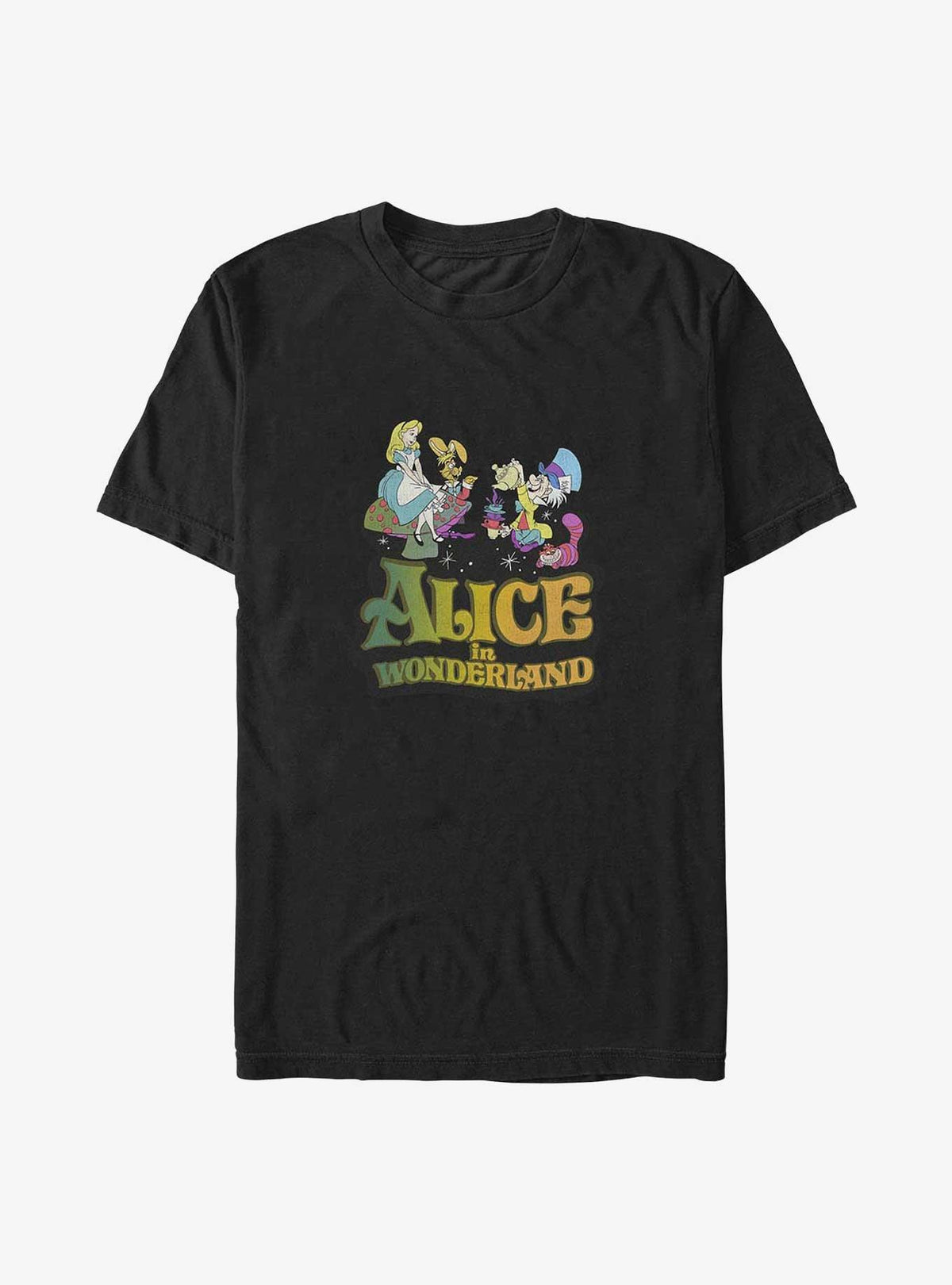 Alice in Wonderland Alice Trippy Logo Big Tall T-Shirt