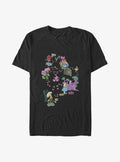 Alice in Wonderland Chesire Map Big Tall T-Shirt
