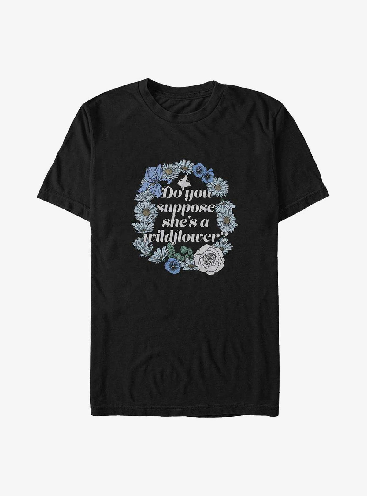 Alice in Wonderland Wildflowers Big Tall T-Shirt
