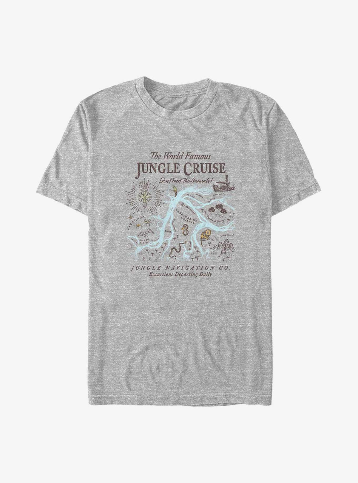 Jungle Cruise Map Big Tall T-Shirt