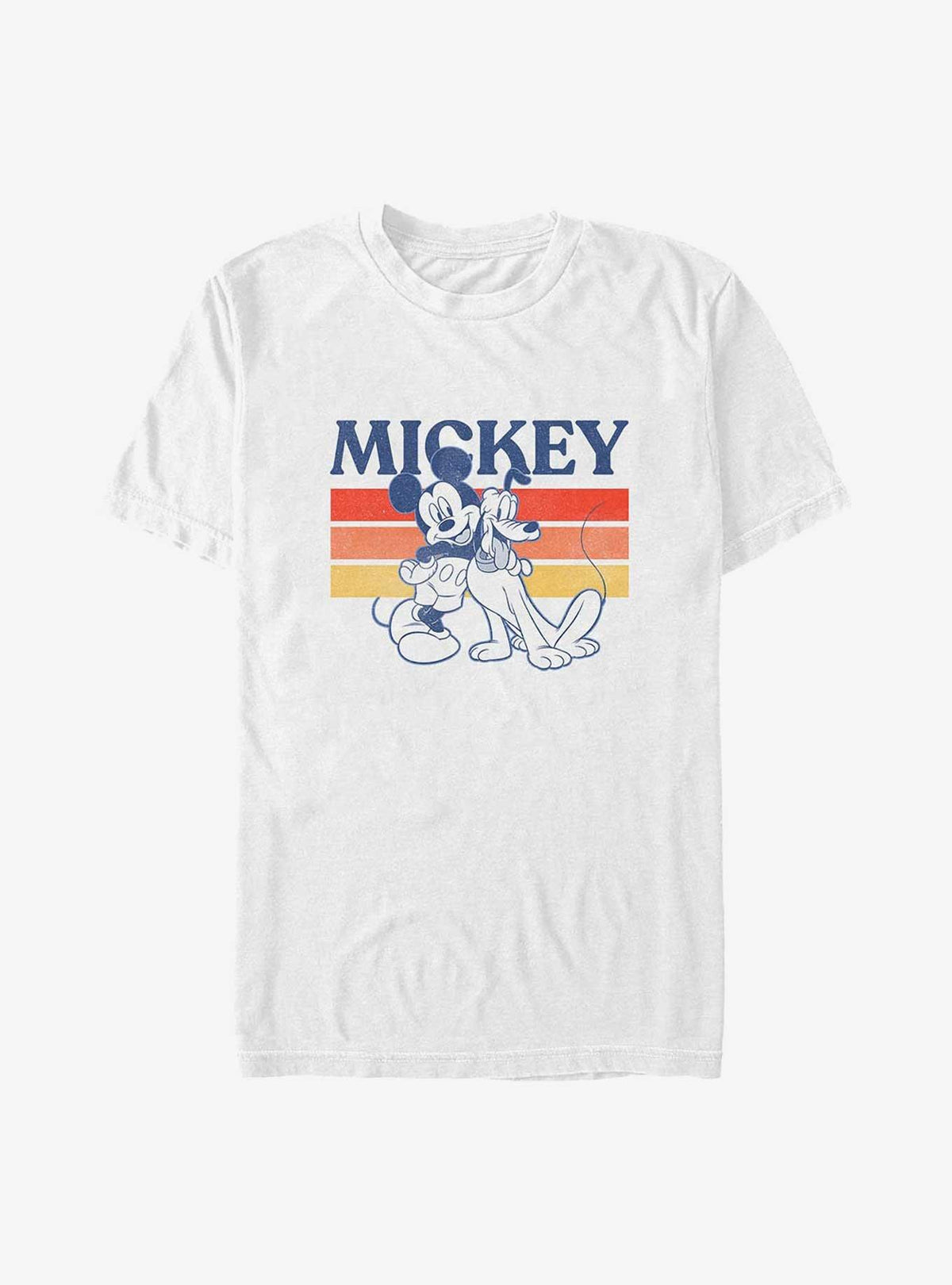 Mickey Mouse Pluto Retro Squad Big Tall T-Shirt