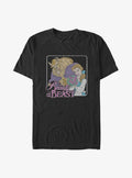 Beauty and the Beast Belle and Beast Big Tall T-Shirt