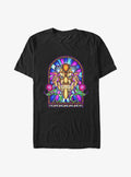 Beauty and the Beast Stained Glass Beast Big Tall T-Shirt