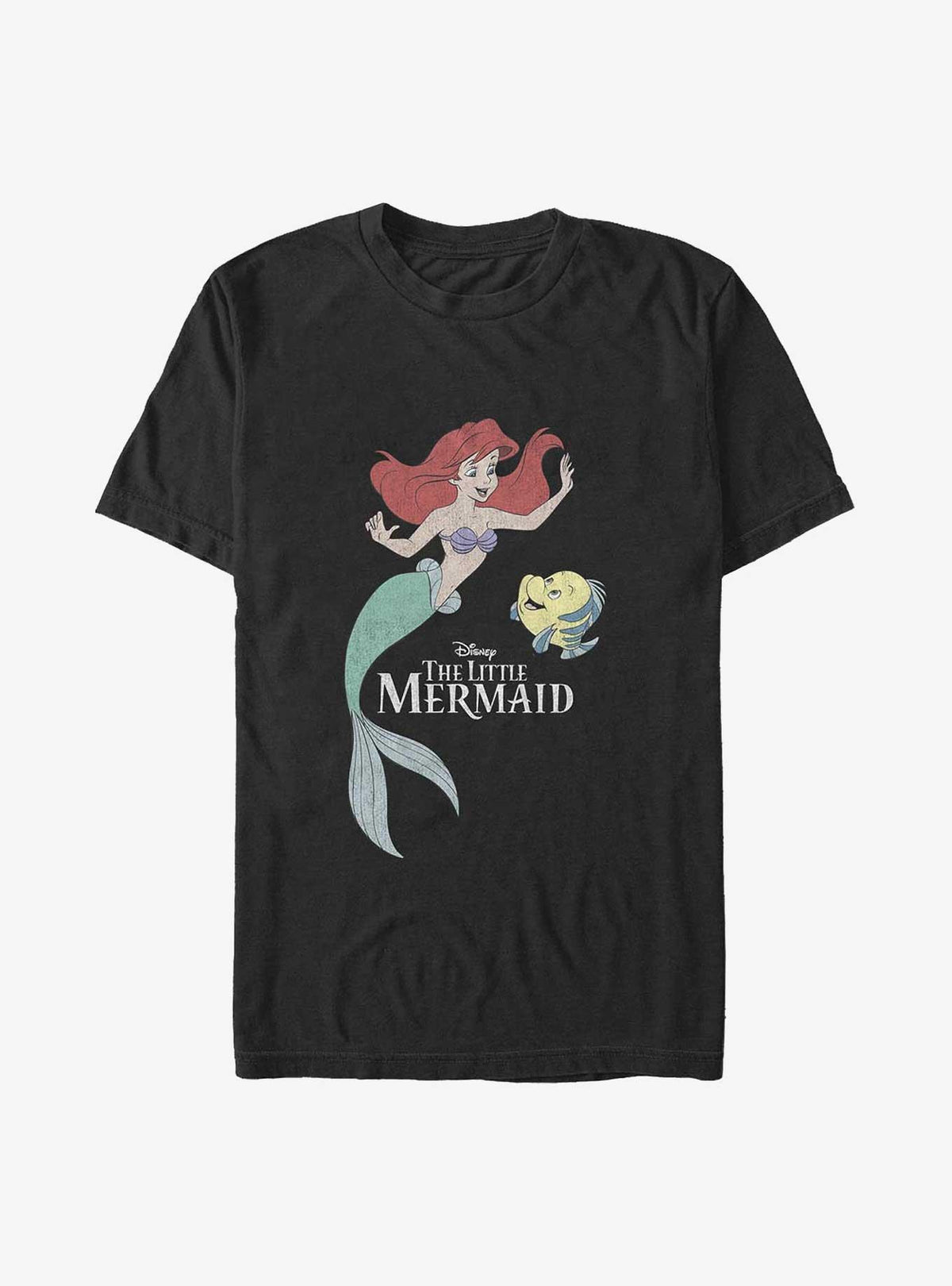The Little Mermaid Sea Friends Ariel and Flounder Big Tall T-Shirt