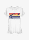 The Little Mermaid Graphic Sunset Girls T-Shirt