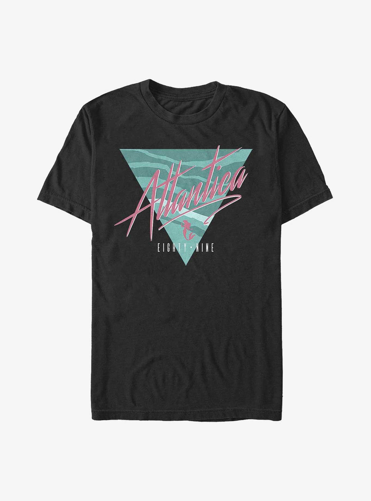 The Little Mermaid Retro Atlantica 89 Logo T-Shirt