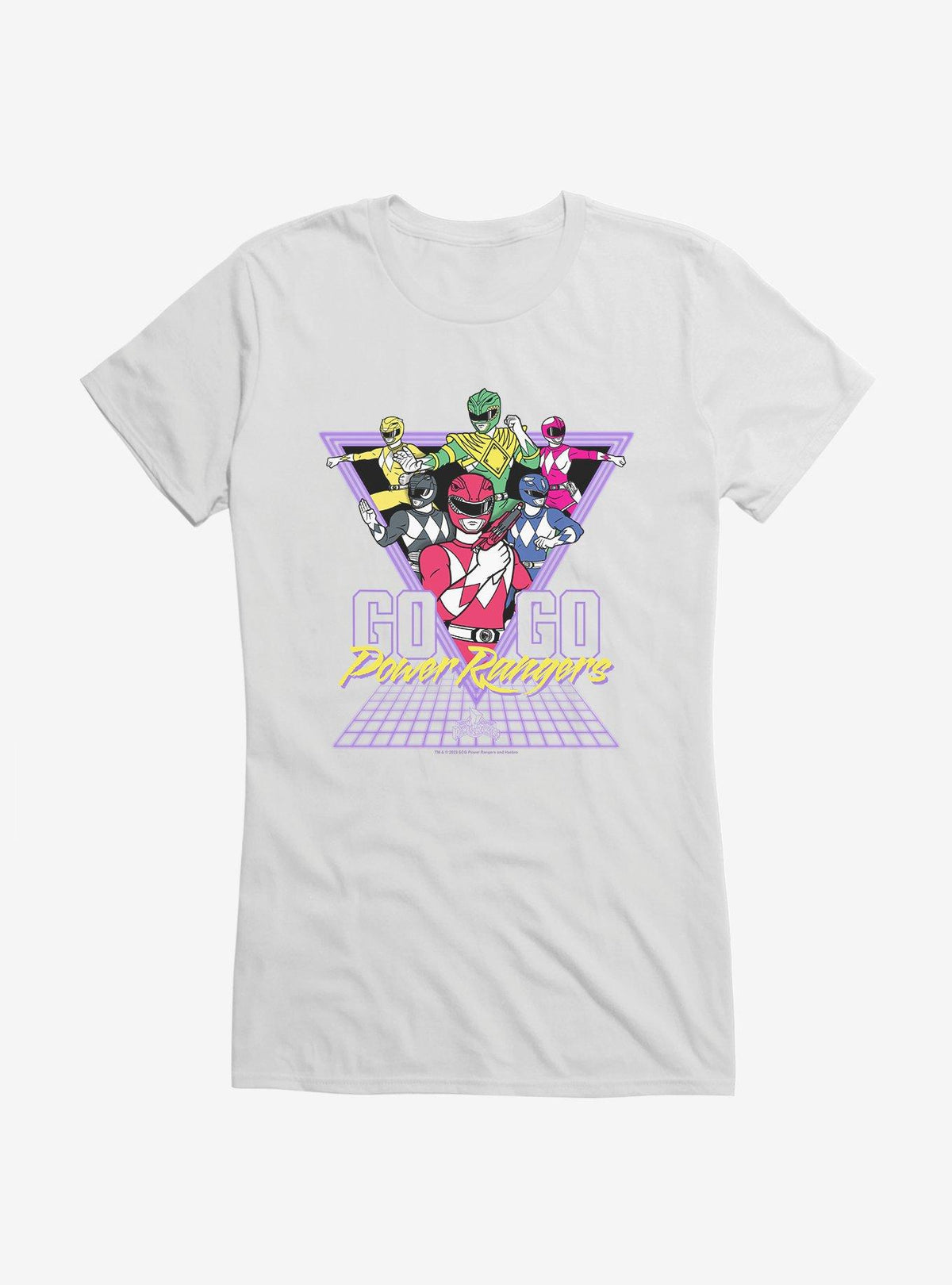 Mighty Morphin color hero team Go color hero team Retro Girls T-Shirt
