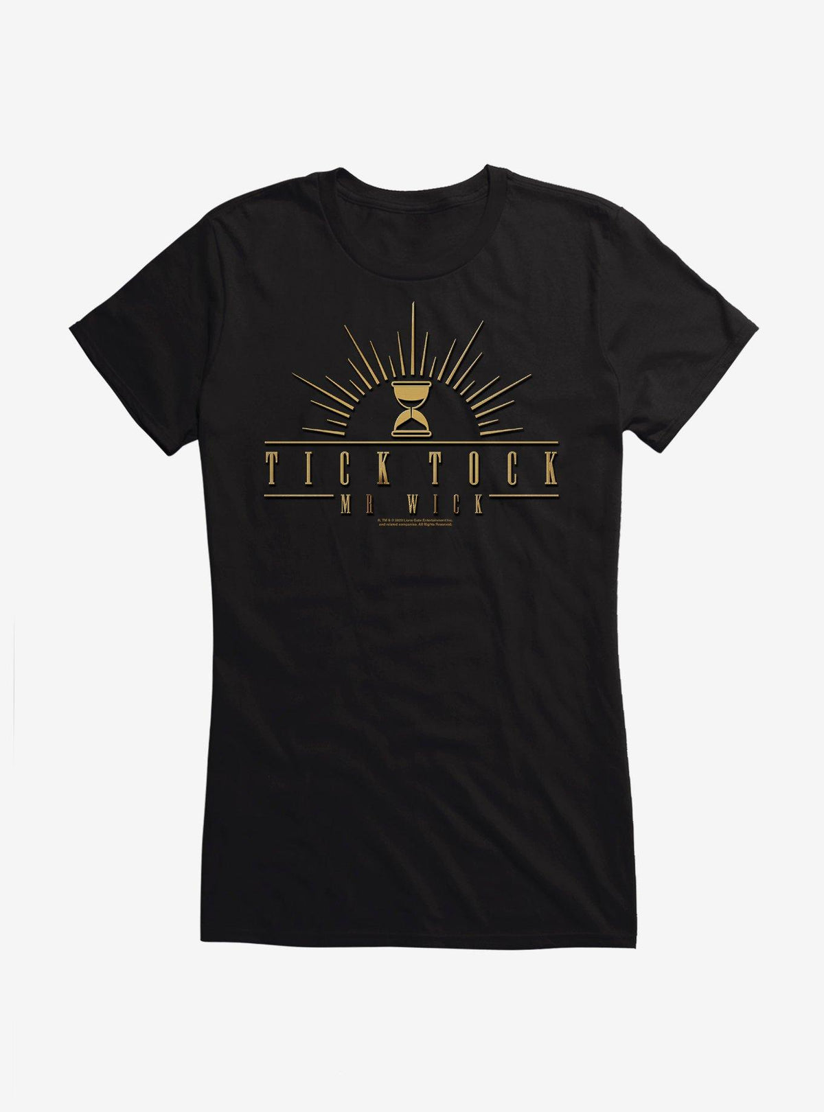 John Wick Chapter 4 Tick Tock Mr Wick Girls T-Shirt