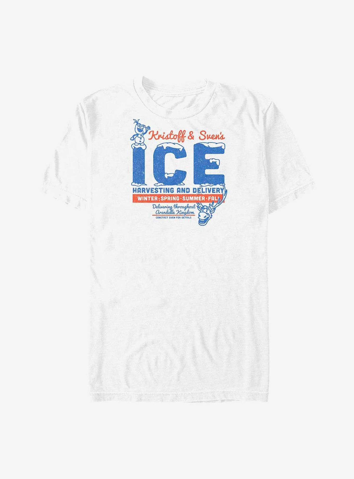 Frozen Kristoff Sven's Ice Business Big Tall T-Shirt