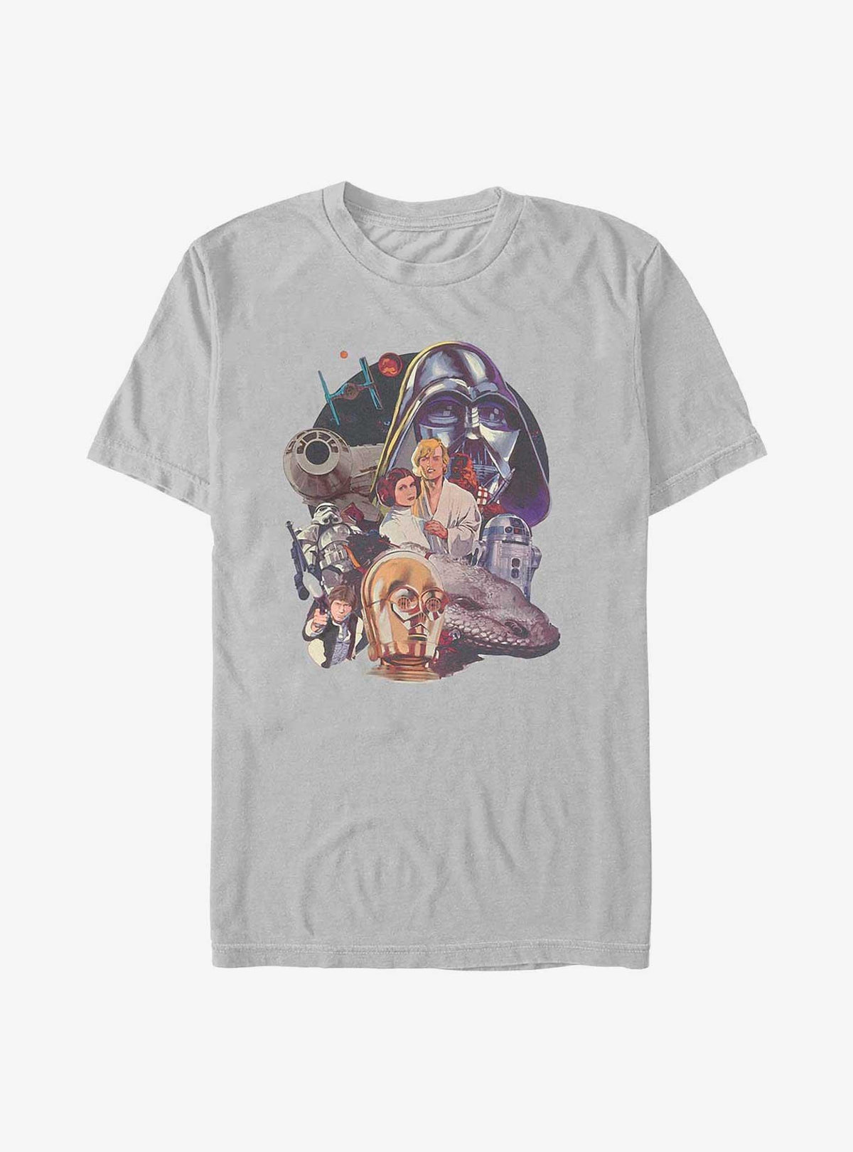 space adventure Galactic Retro Group Painting T-Shirt