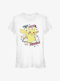 monster gamer Retro Party Pikachu Girls T-Shirt