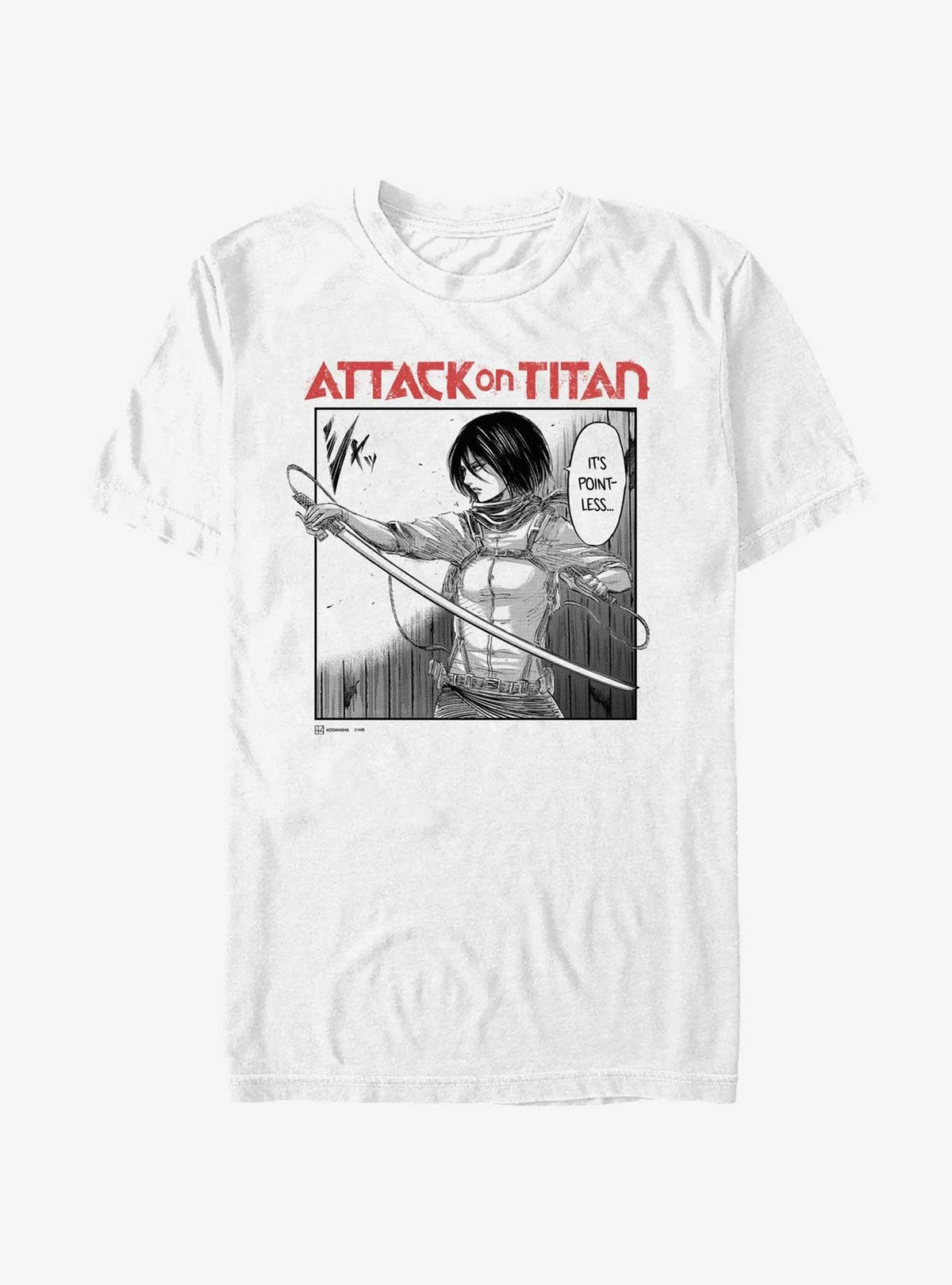 dark fantasy anime Mikasa It's Pointless Manga T-Shirt Hot Topic Web Exclusive