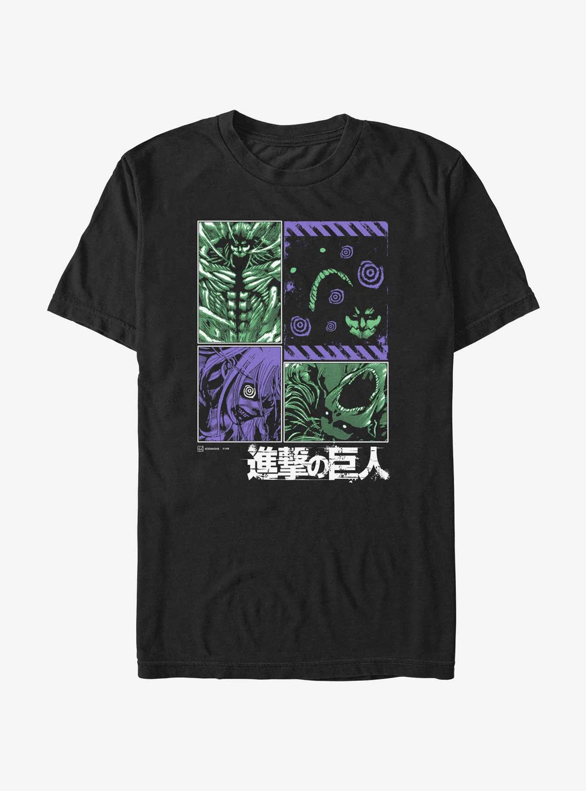 dark fantasy anime Armored Founding and Attack Titans T-Shirt