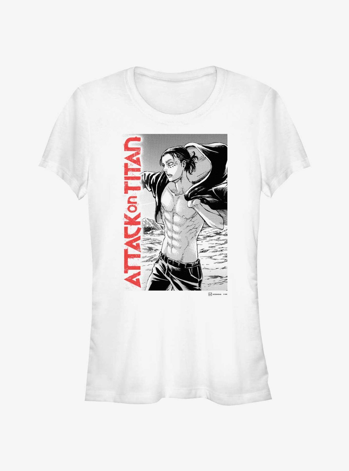dark fantasy anime Eren Yeager Manga Girls T-Shirt