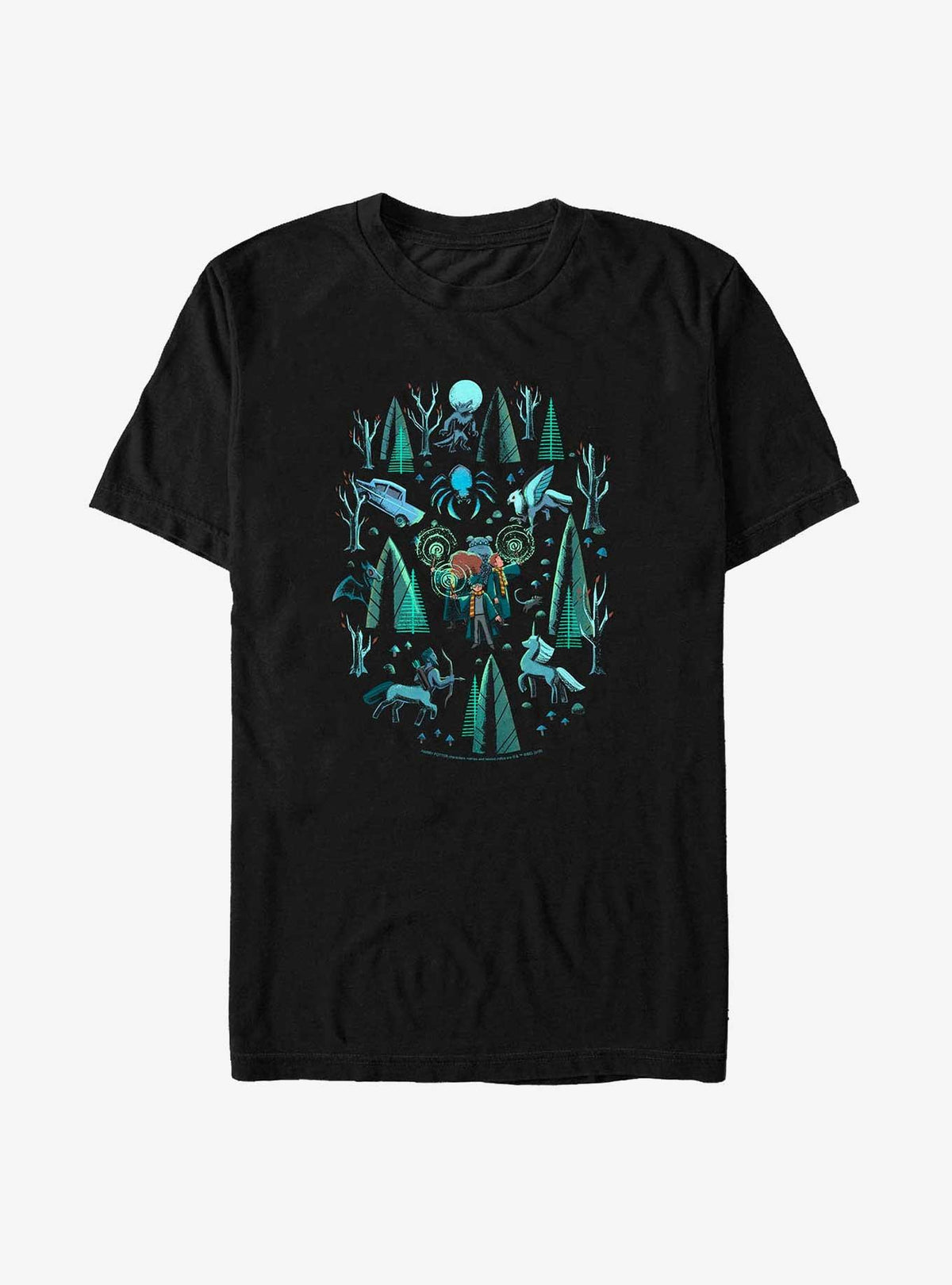 wizard school Forbidden Forest Big Tall T-Shirt
