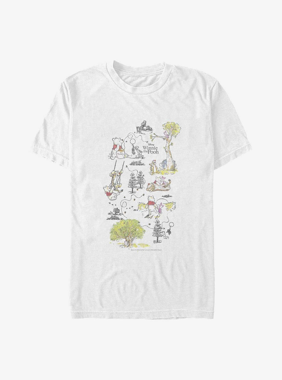 Winnie The Pooh Winnie Adventures Big Tall T-Shirt