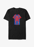 web hero Across The Spider-Verse Glitchy Miguel O'Hara web hero 2099 Logo Big Tall T-Shirt