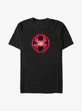 web hero Across The Spider-Verse Glitch Spider Symbol Big Tall T-Shirt