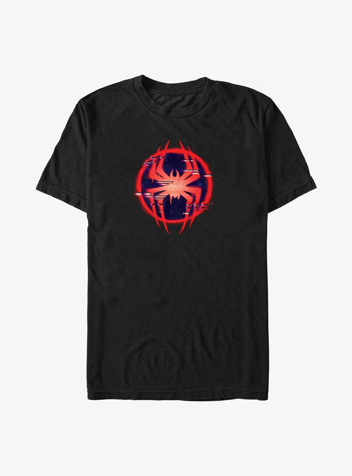 web hero Across The Spider-Verse Glitch Spider Symbol Big Tall T-Shirt