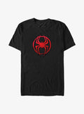 web hero Across The Spider-Verse Miles Spider Icon Big Tall T-Shirt