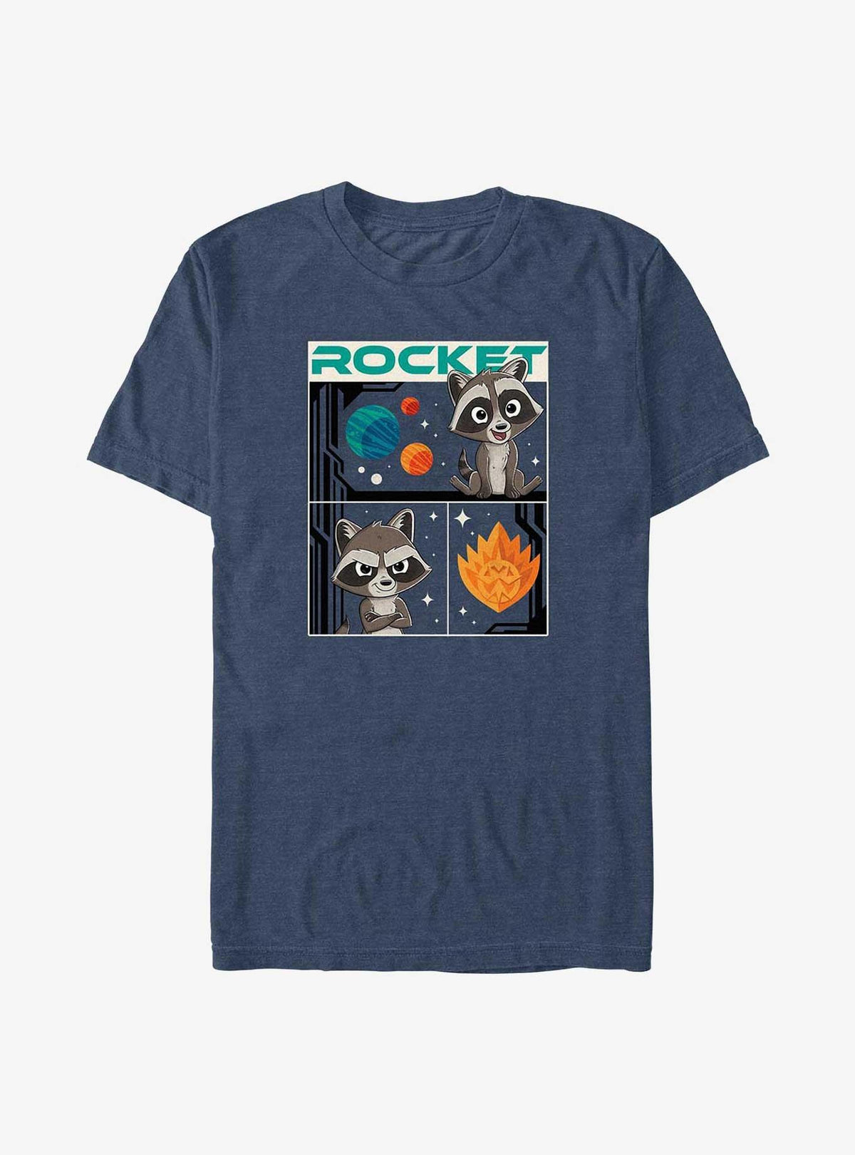 Guardians of the Galaxy Vol 3 Rocket Cartoon Big Tall T-Shirt