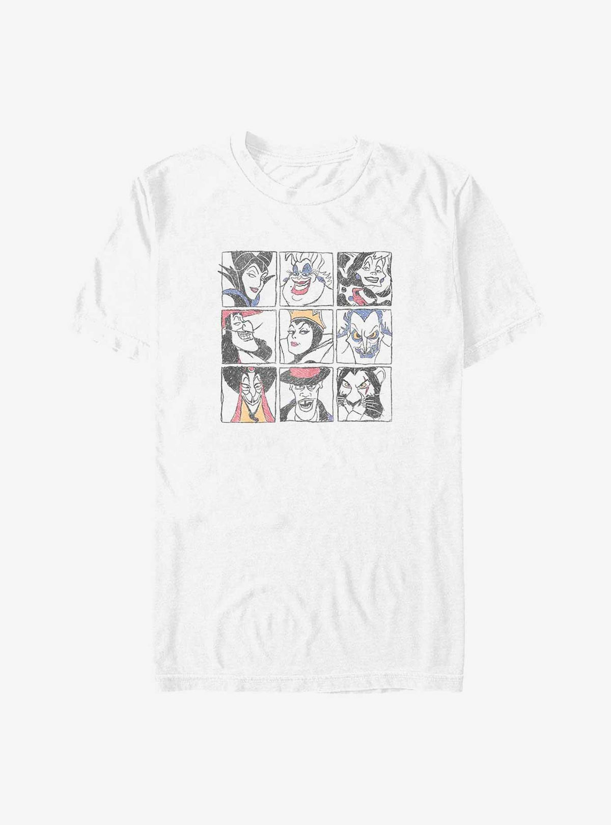 Villains Evil Doodle Big Tall T-Shirt