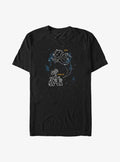 Wall-E Eve and Wall-E Constellations Big Tall T-Shirt