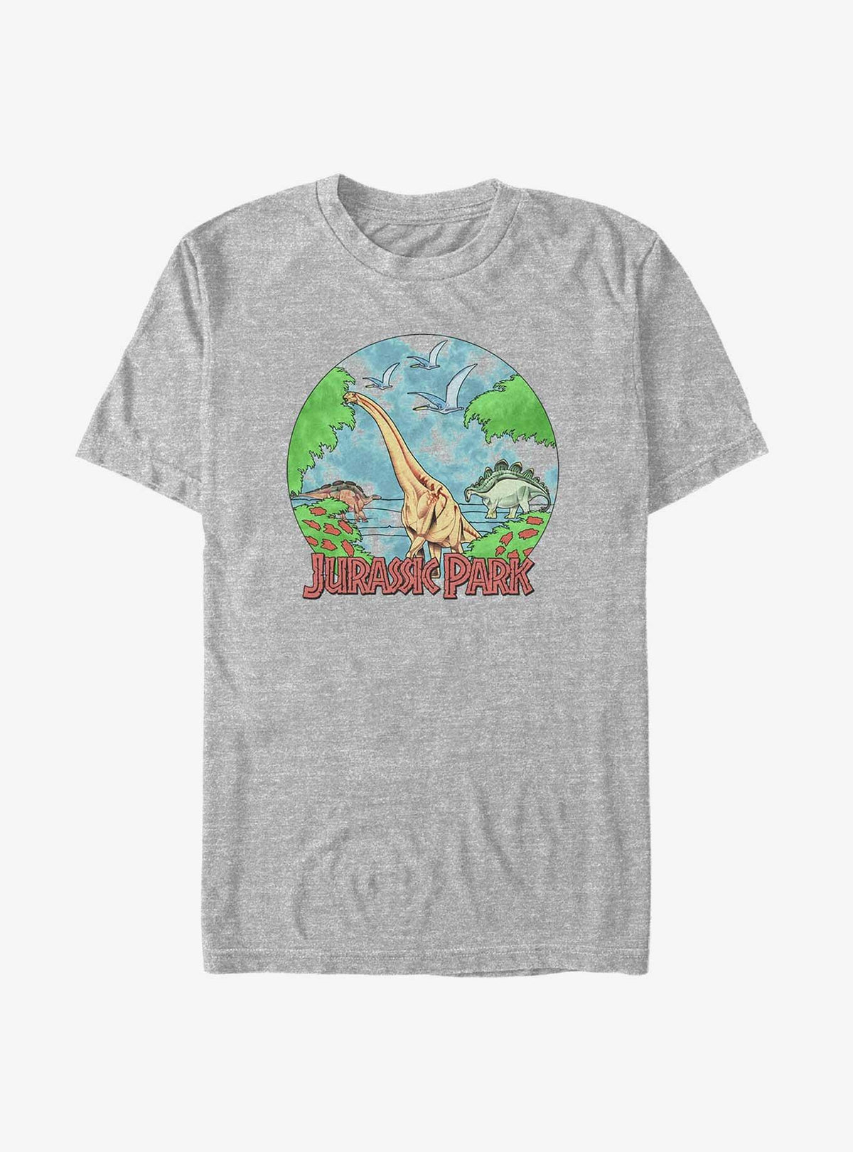 Jurassic Park Retro Jurassic Globe Big Tall T-Shirt
