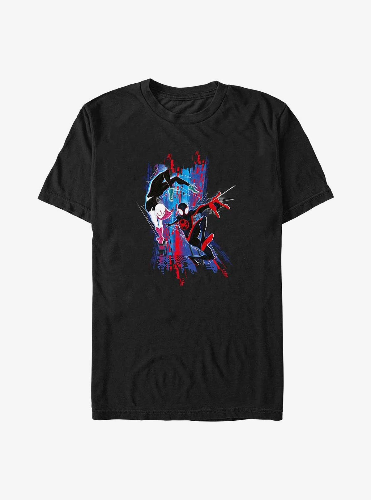 web hero Across The Spider-Verse Spider-Gwen and Miles Morales Big Tall T-Shirt