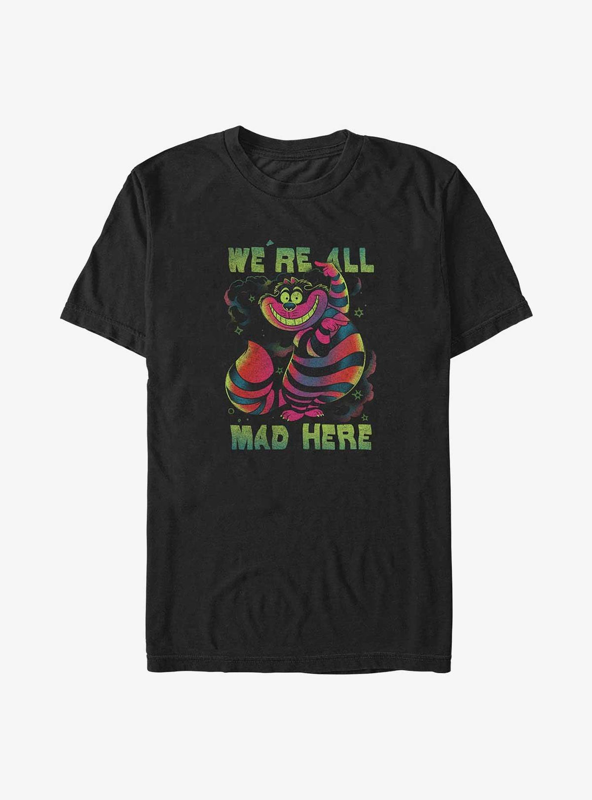 Alice In Wonderland Cheshire We're All Mad Here Big Tall T-Shirt 2
