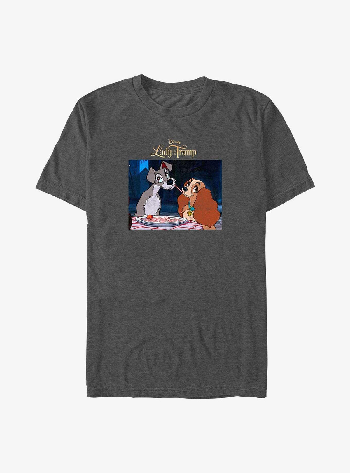 Lady and the Tramp Spaghetti Scene Big Tall T-Shirt
