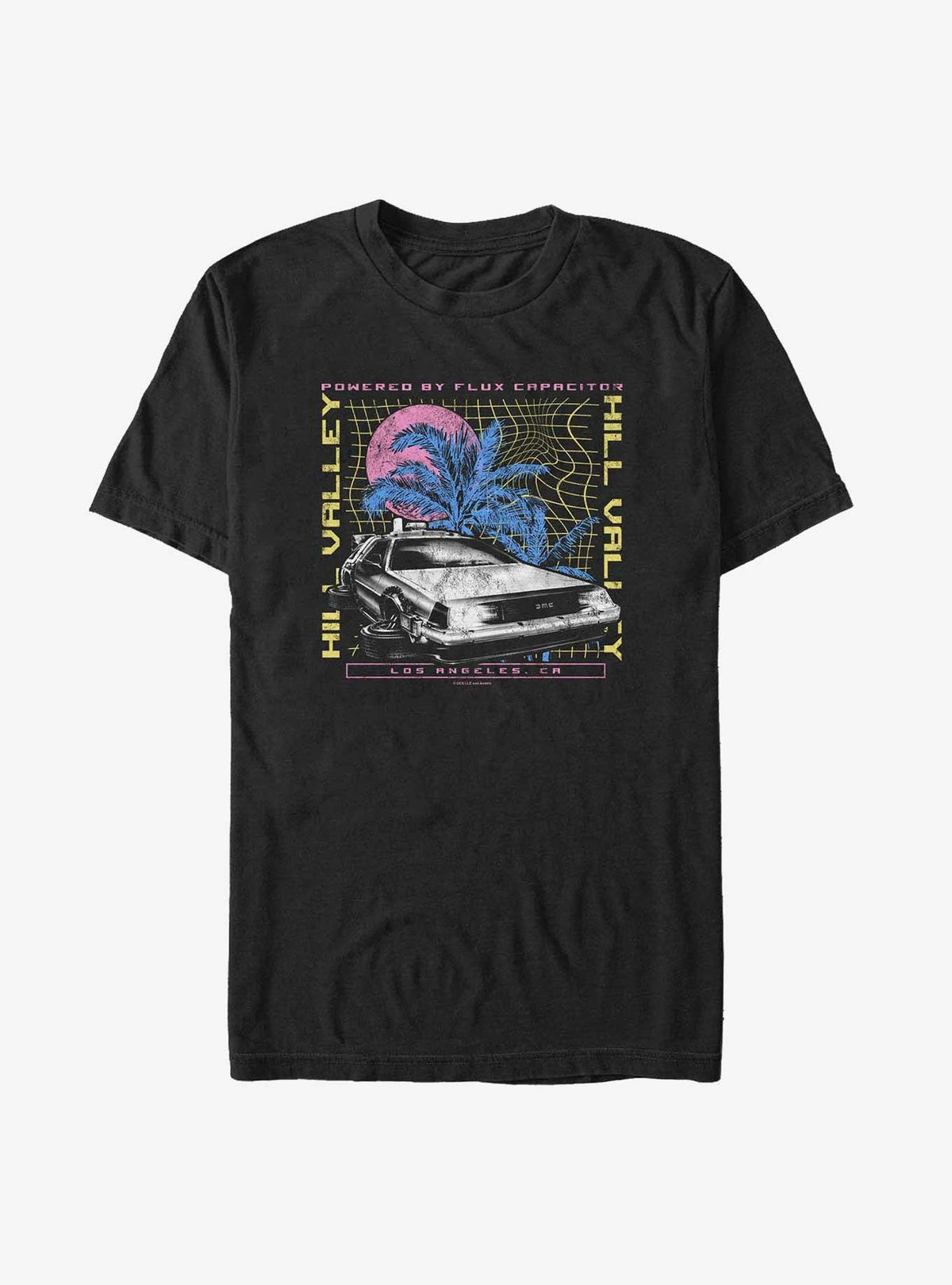 Back To The Future Delorean Destination Big Tall T-Shirt