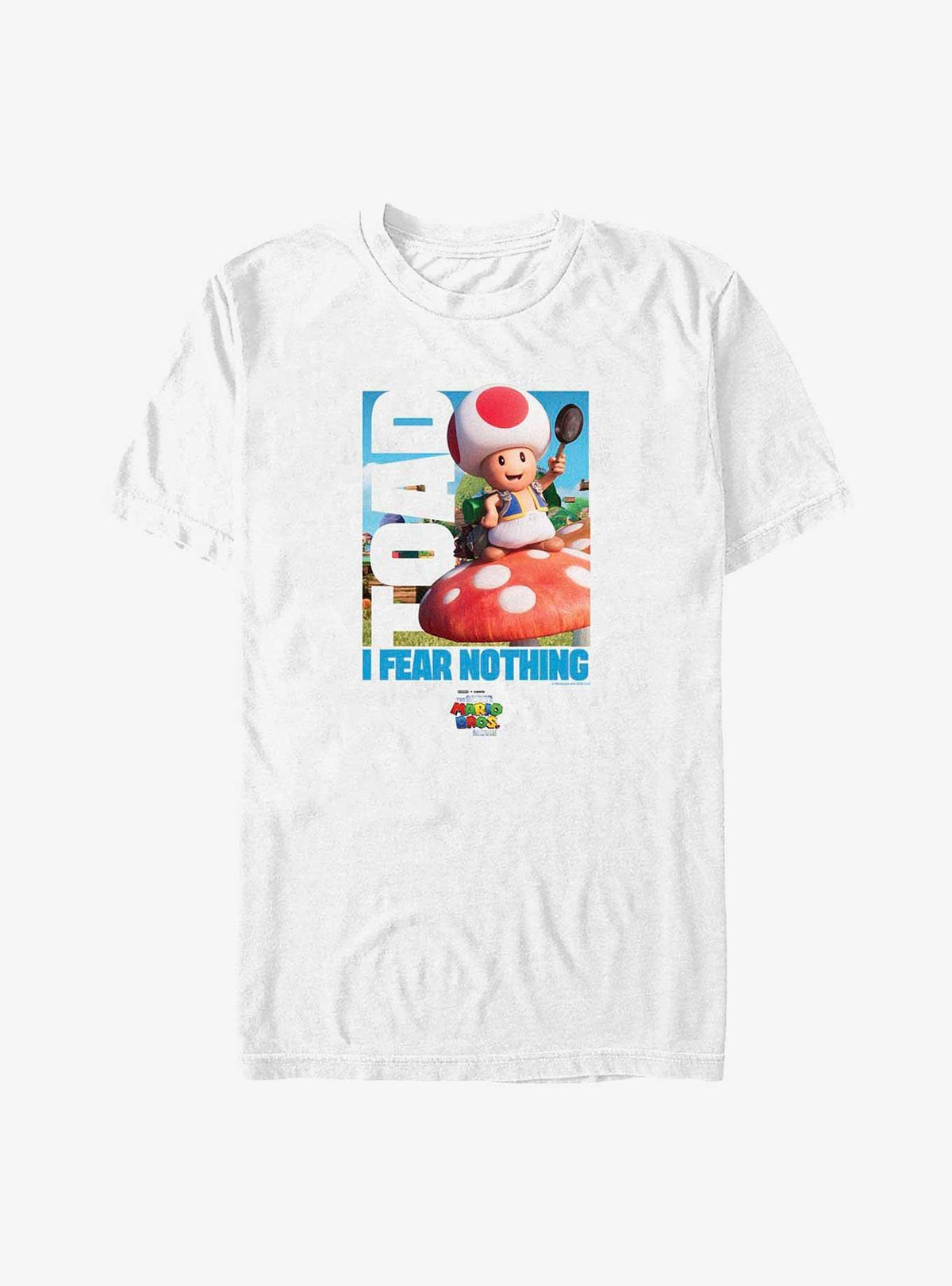 The retro platform gamer Bros Movie Toad Fears Nothing Big Tall T-Shirt