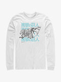 dark fantasy anime Jaw Titan Stack Long-Sleeve T-Shirt
