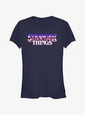 Stranger Things Metal Retro Logo Girls T-Shirt 2