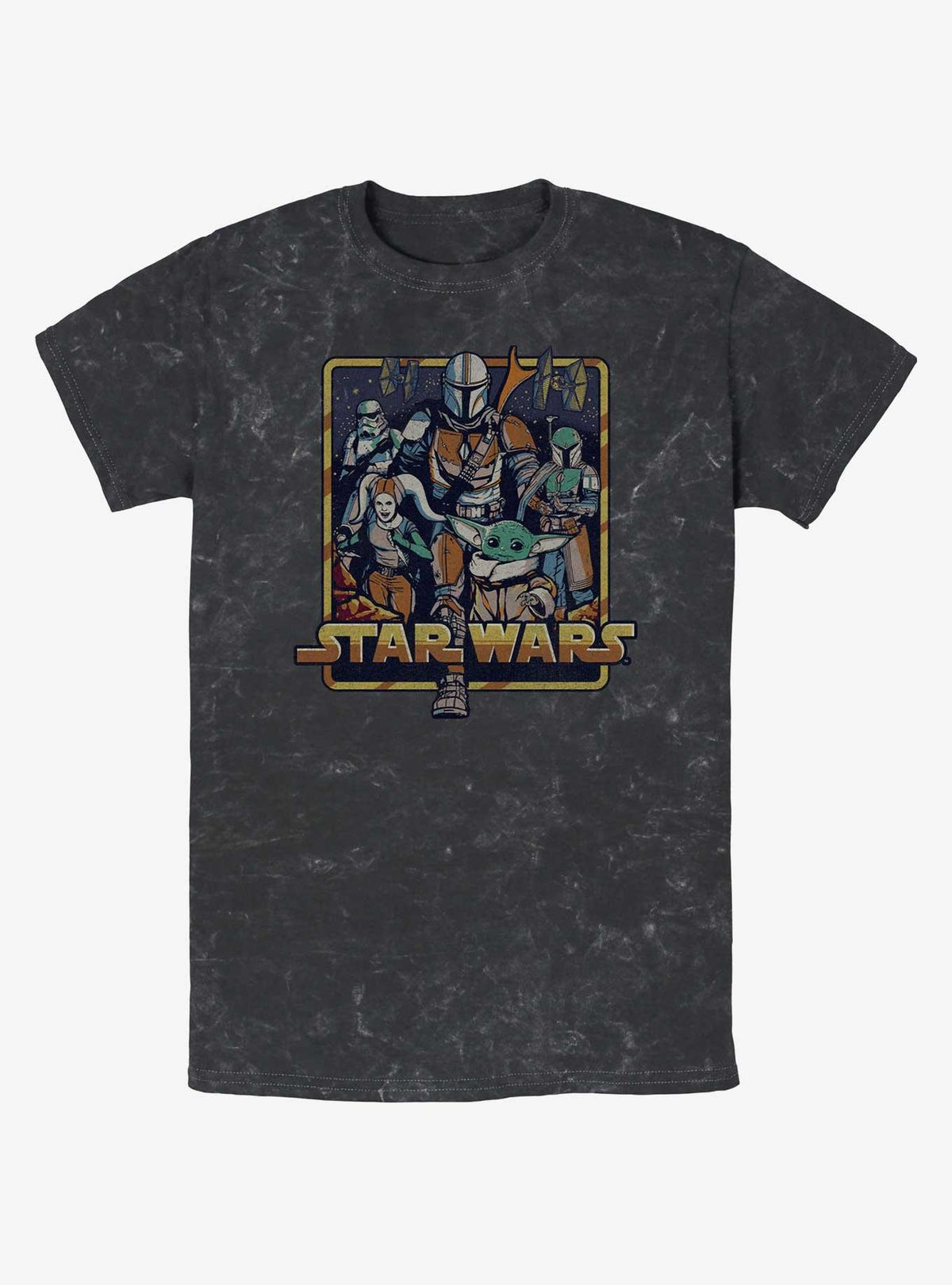 space adventure The Mandalorian Retro Mandalorian Mineral Wash T-Shirt